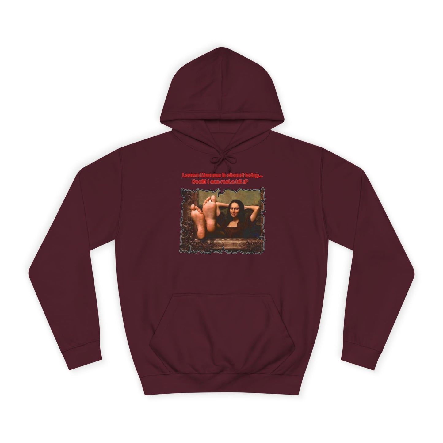 Get Yours Now -- Mischievous Playful Mona Lisa (Hoodie - Cozy and Durable)