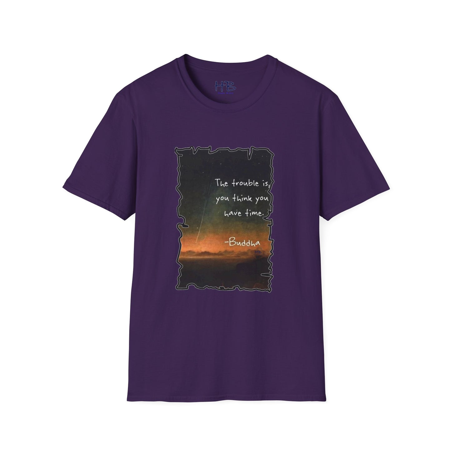 Embrace the Moment: The Time-Conscious Tee Shirt - Buddha