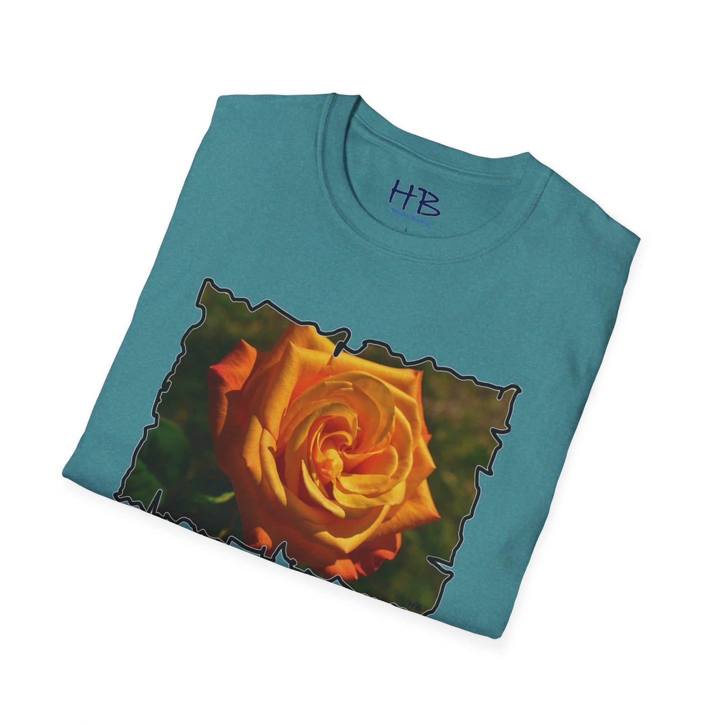 Blossoming Splendor: The Majestic Orange Rose Tee Shirt