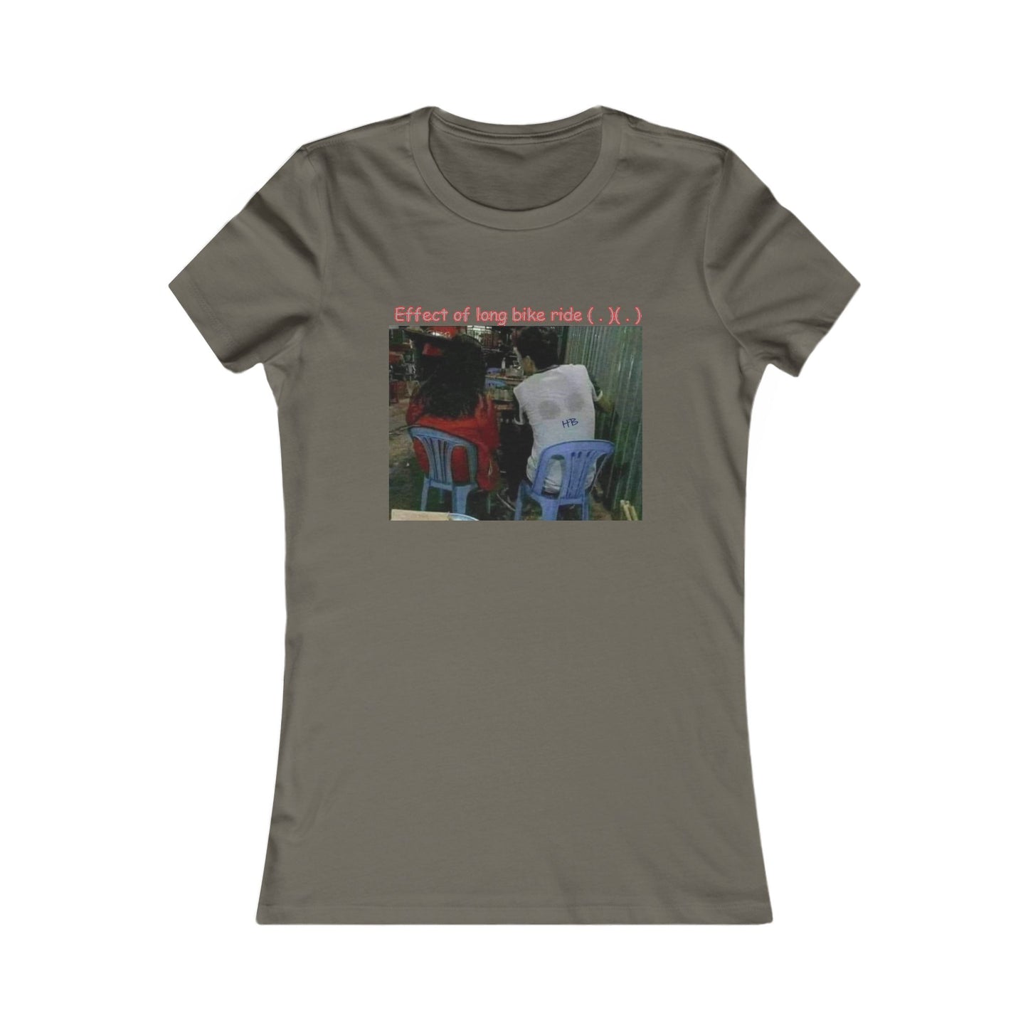 Effect of long bike ride ( . )( . ) (Women - Premium Cotton Tee)