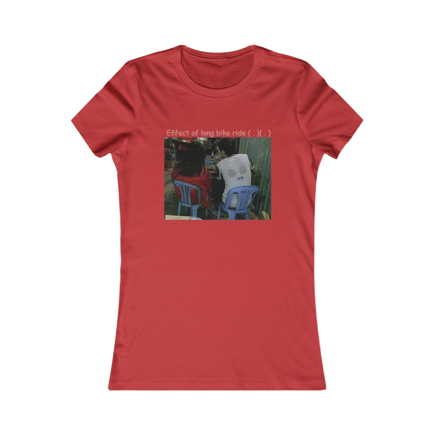 Effect of long bike ride ( . )( . ) (Women - Premium Cotton Tee)
