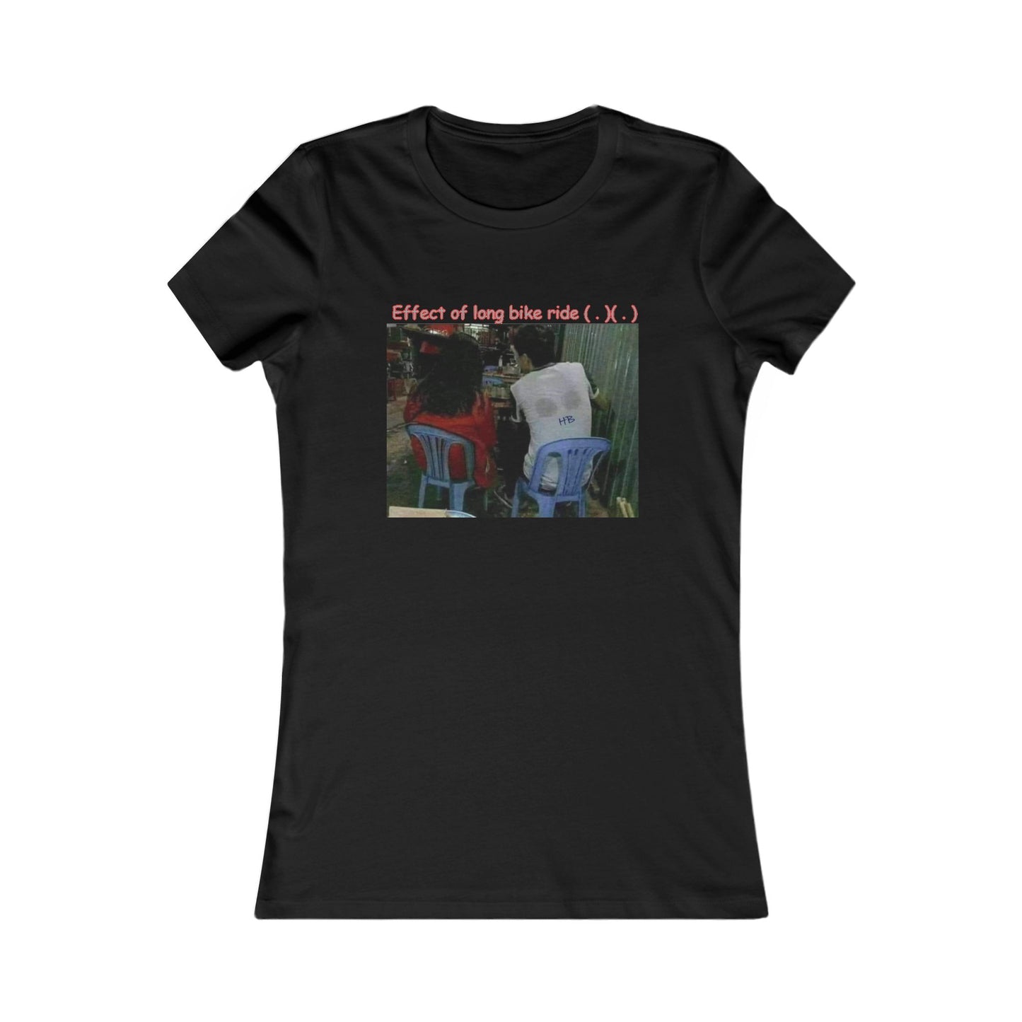 Effect of long bike ride ( . )( . ) (Women - Premium Cotton Tee)