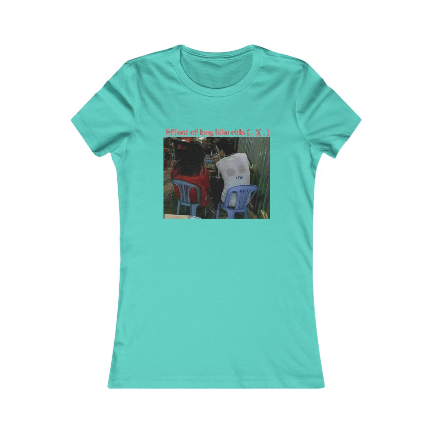 Effect of long bike ride ( . )( . ) (Women - Premium Cotton Tee)