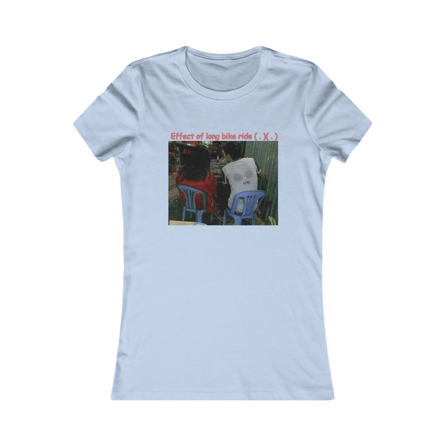 Effect of long bike ride ( . )( . ) (Women - Premium Cotton Tee)