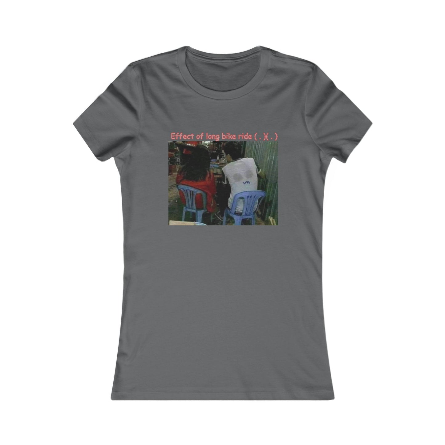 Effect of long bike ride ( . )( . ) (Women - Premium Cotton Tee)
