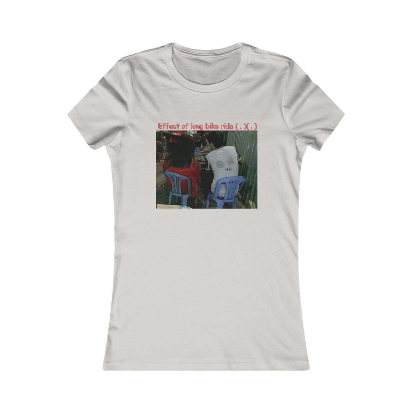 Effect of long bike ride ( . )( . ) (Women - Premium Cotton Tee)