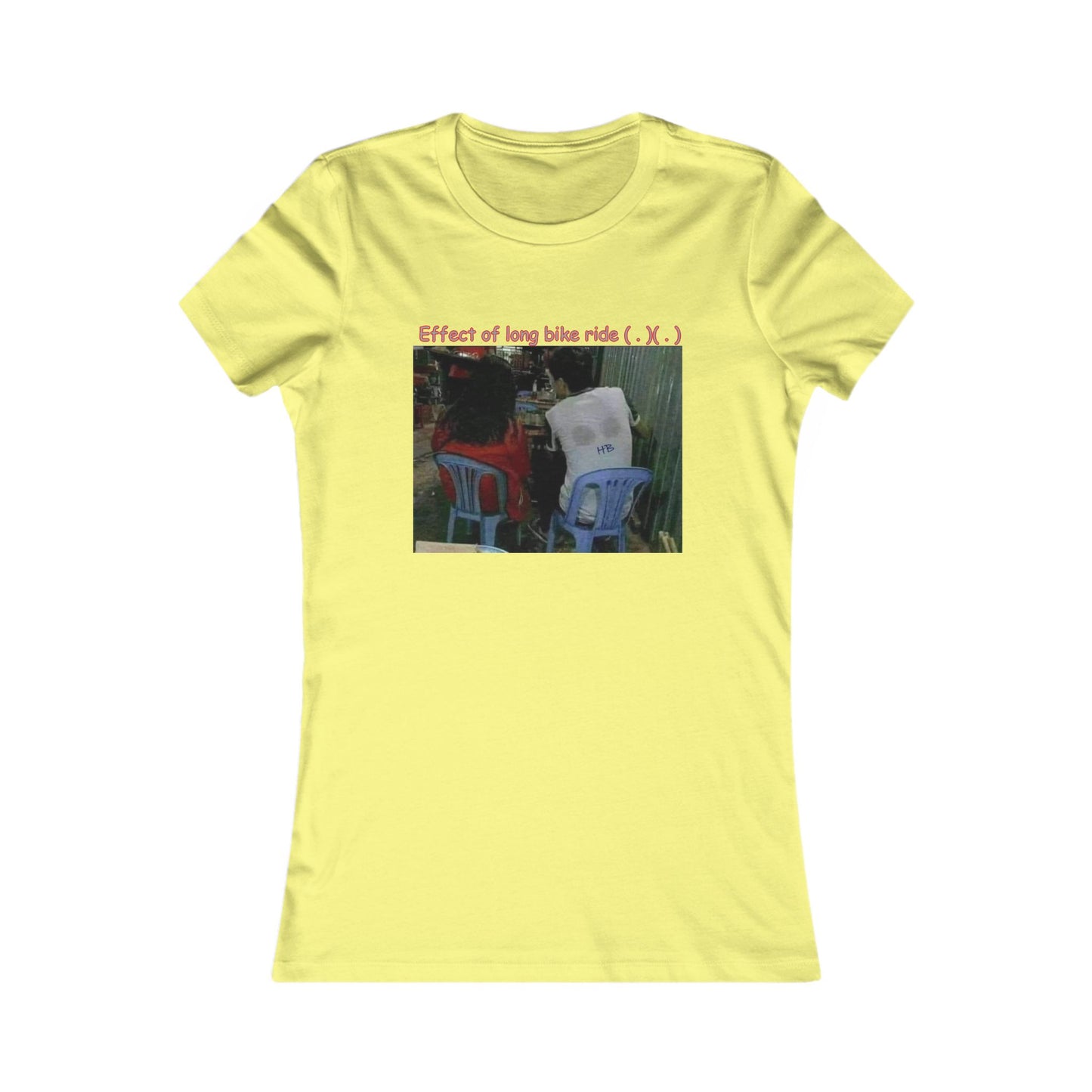 Effect of long bike ride ( . )( . ) (Women - Premium Cotton Tee)