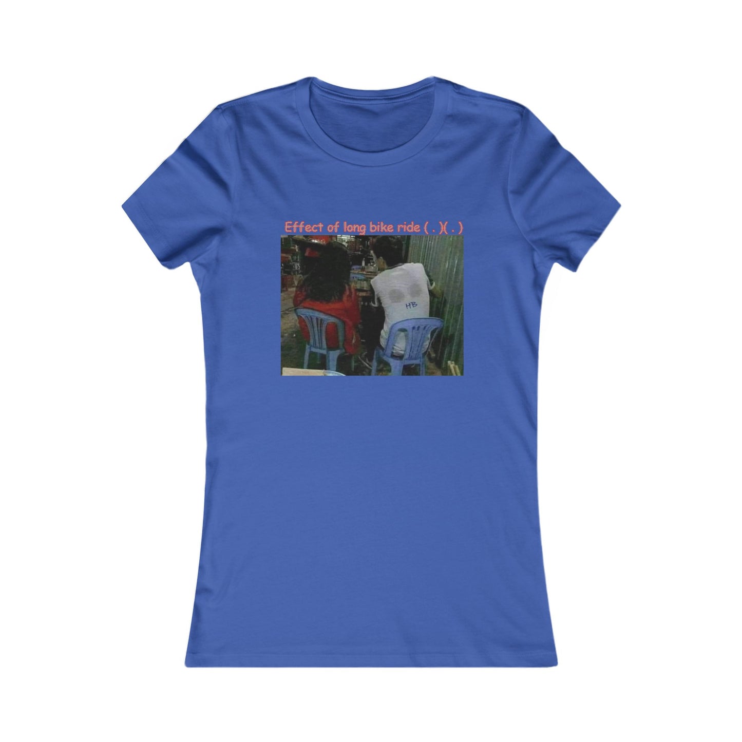Effect of long bike ride ( . )( . ) (Women - Premium Cotton Tee)
