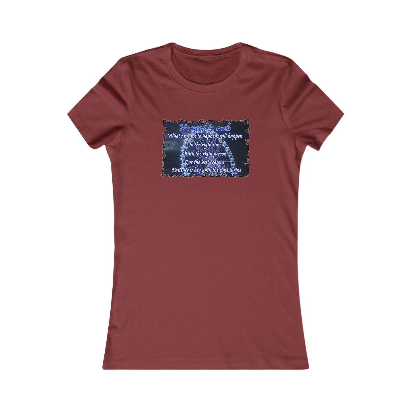 No need to rush (Women - Premium Cotton Tee)