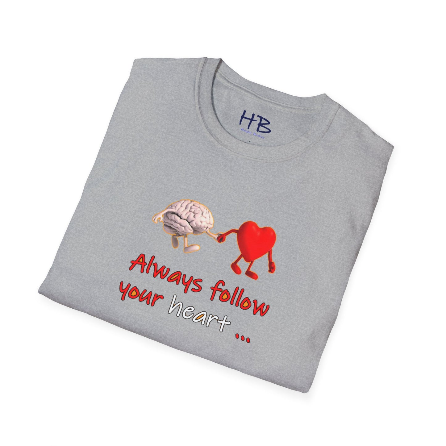 Embracing the Heart-Mind Connection: A Visual Reminder to Follow Your Heart with brain's logic