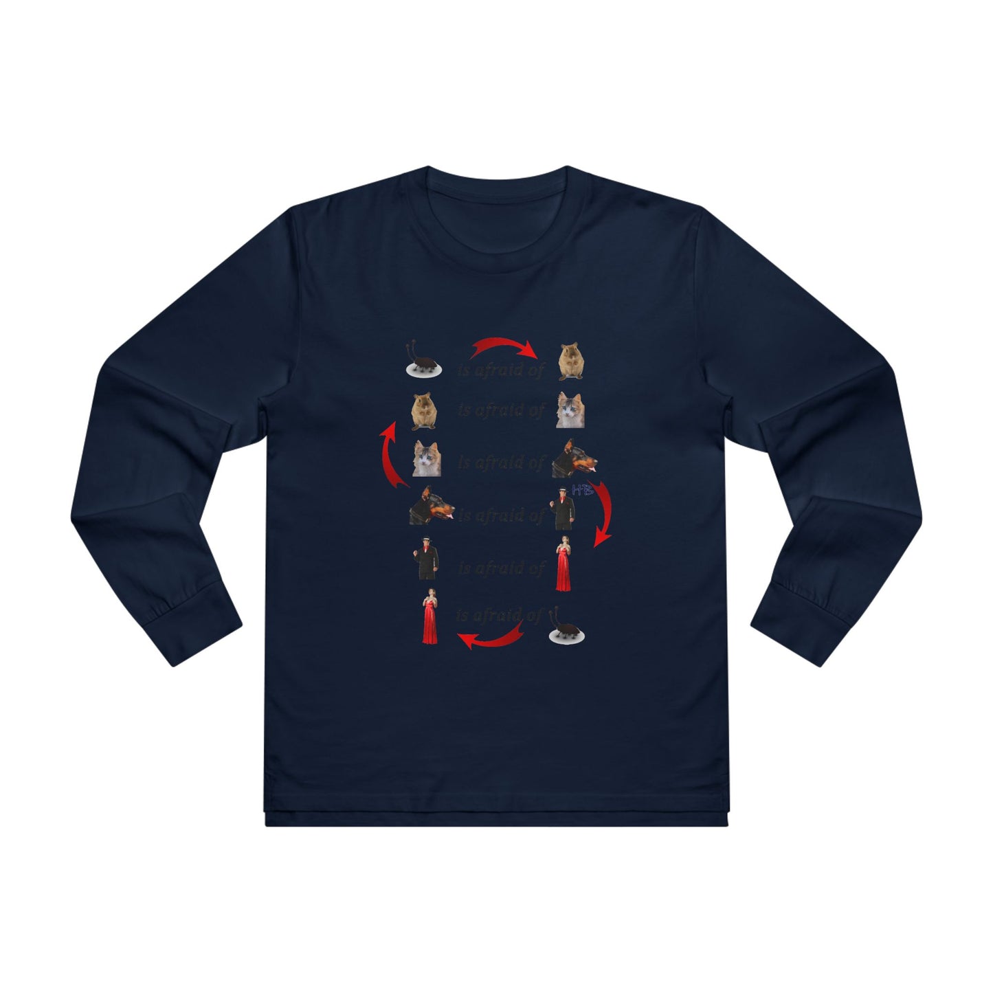 Get Yours Now -- Endless Fear Chain Loop (Men's Base Longsleeve Tee - All-Season Wear)