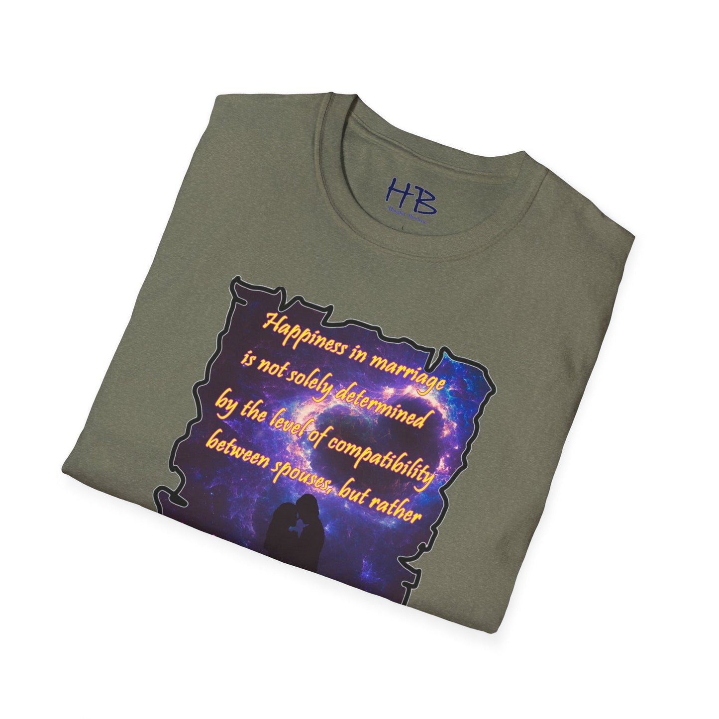 Happiness in marriage is not solely determined by the level of compatibility between spouses, but rather by their consistent effort to navigate and resolve difficulties that arise in their relationship.