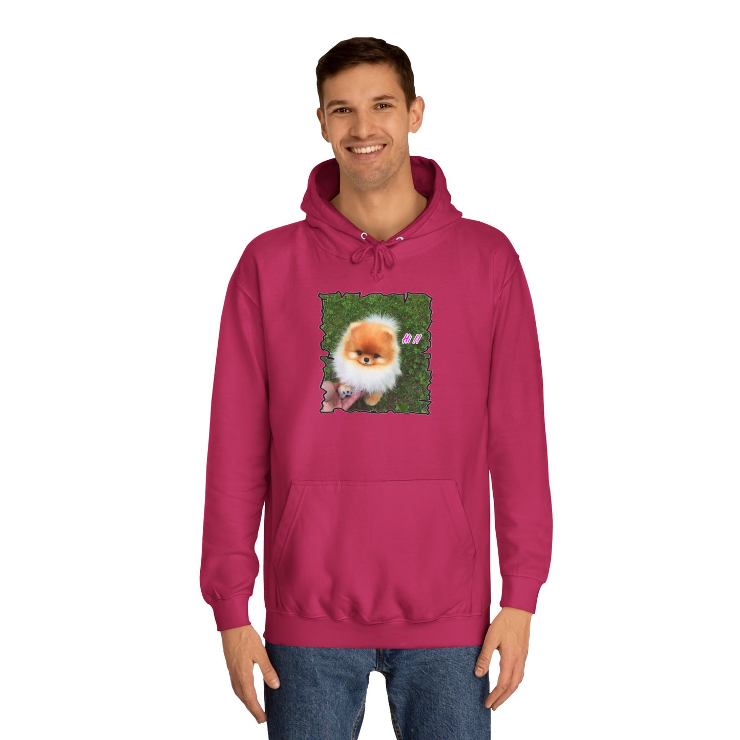"Hi !!" Tiny adorable Bichon Maltese (Hoodie - Cozy and Durable)