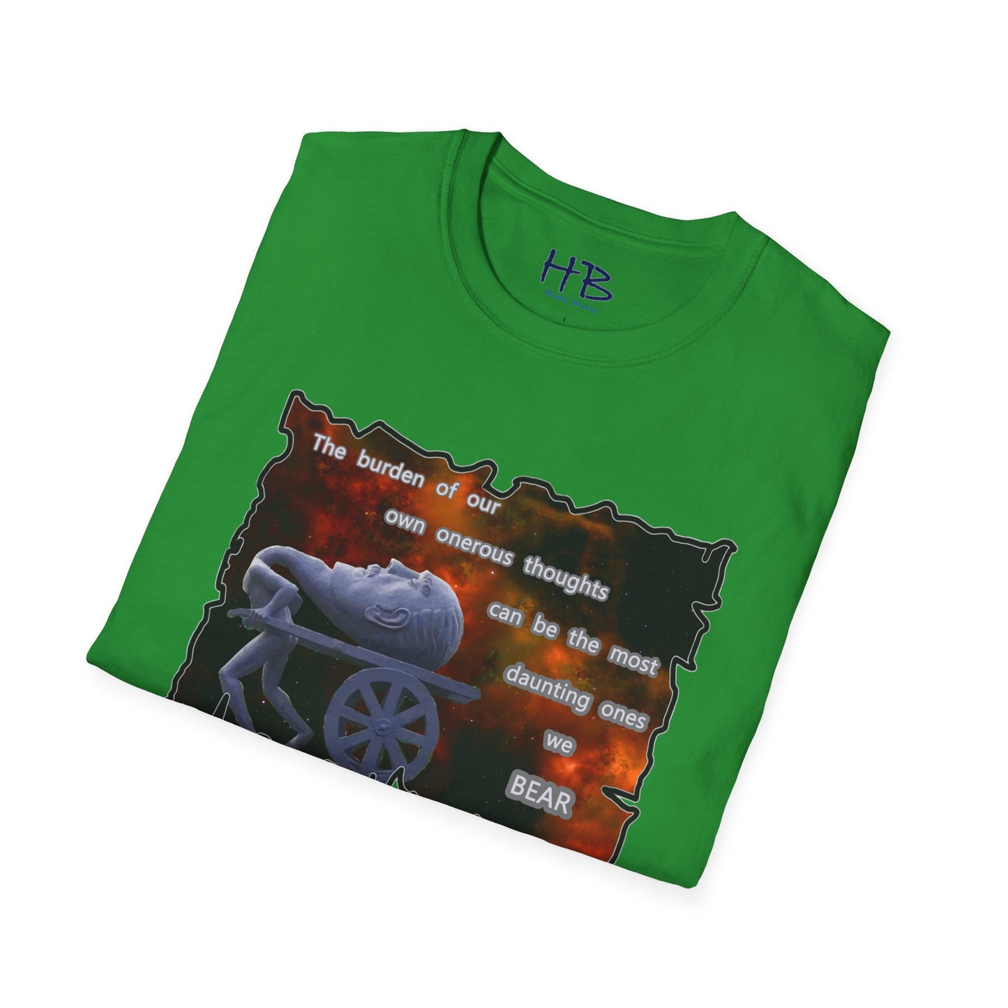 Own onerous thoughts to bear