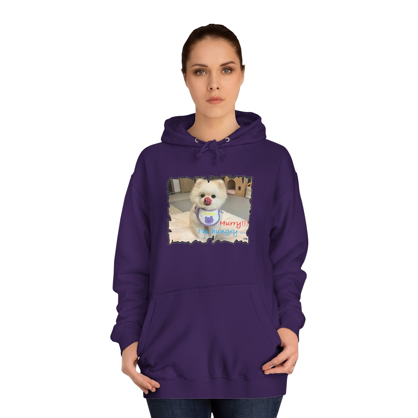 Bichon Maltese "Hurry, I'm hungry!!!" (Hoodie - Cozy and Durable)