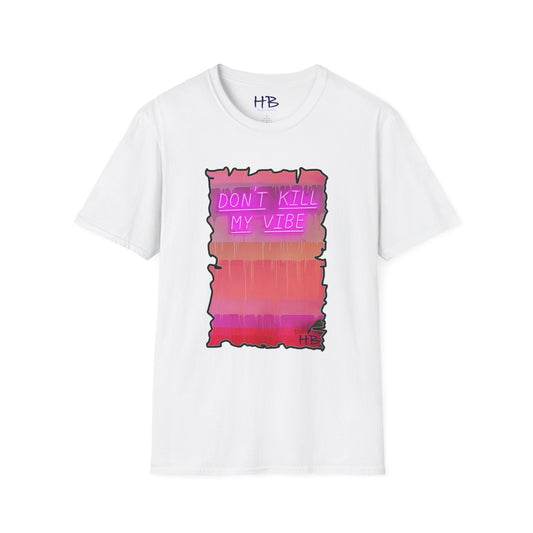 Radiant Vivid Pink Palette Wall Expressing Diversity: Vibrant Unity Manifesto 'DON'T KILL MY VIBE