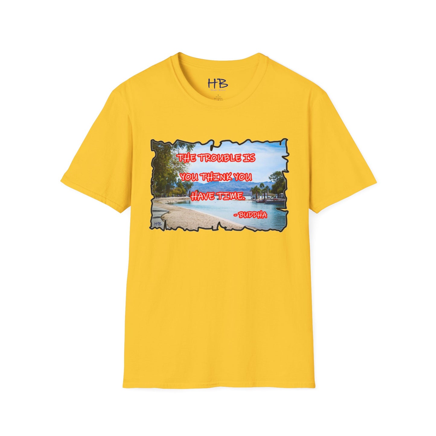 Buddha's Timeless Horizon Harmony; Philosophical Mirage Ethereal Lake Sunset Discourse 2