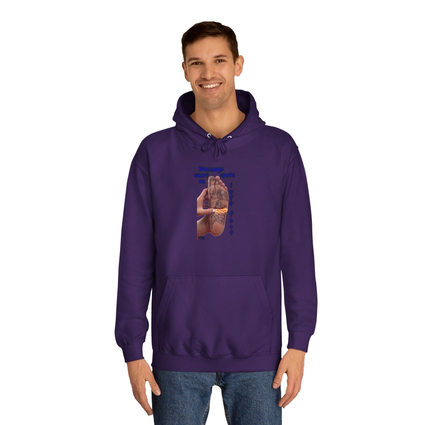 Get Yours Now -- Foot-Palm Wellness Organic Harmony;  Self-Care Holistic Healthwear (Hoodie - Cozy and Durable)