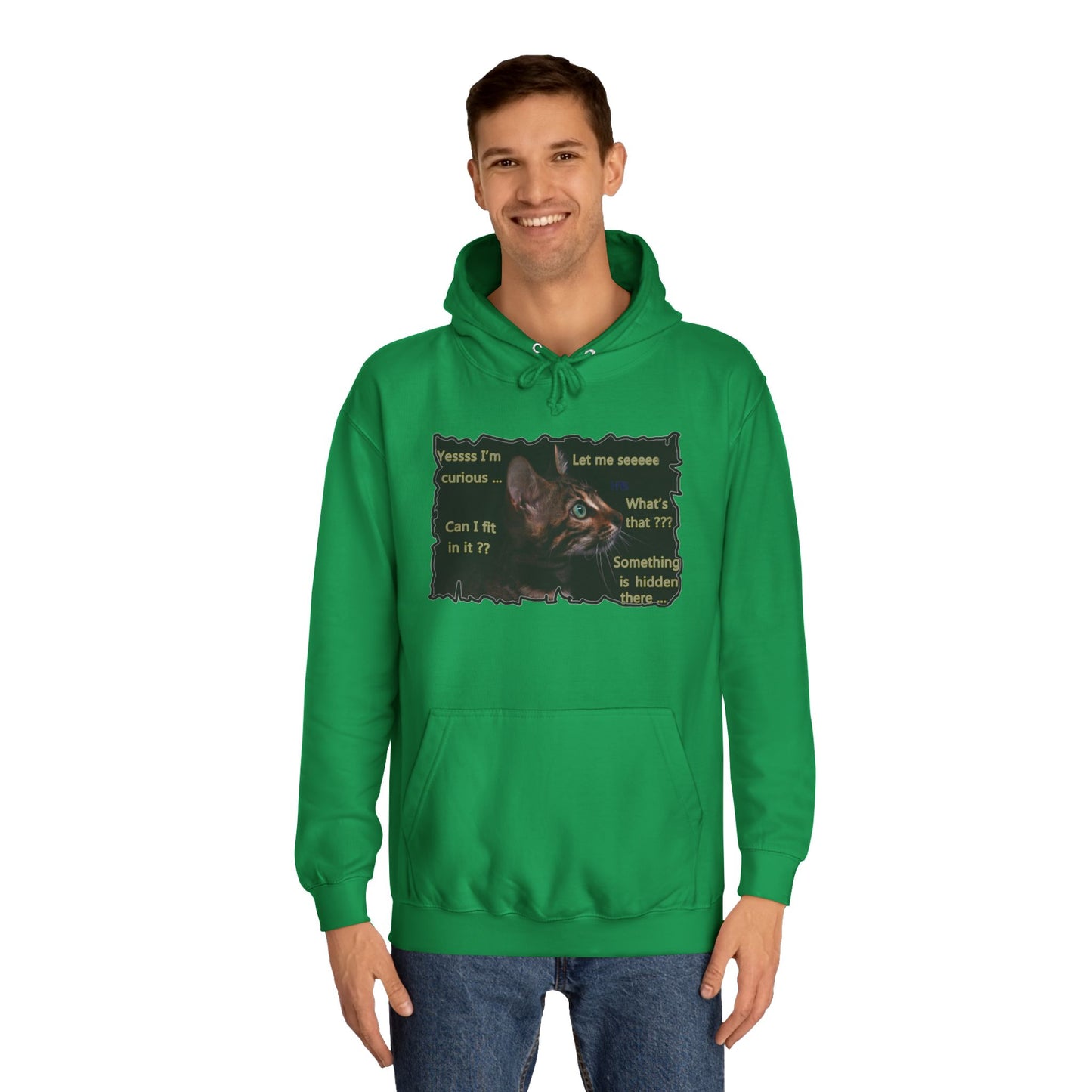 Get Yours Now -- Kitten curiosity and care free (Hoodie - Cozy and Durable)