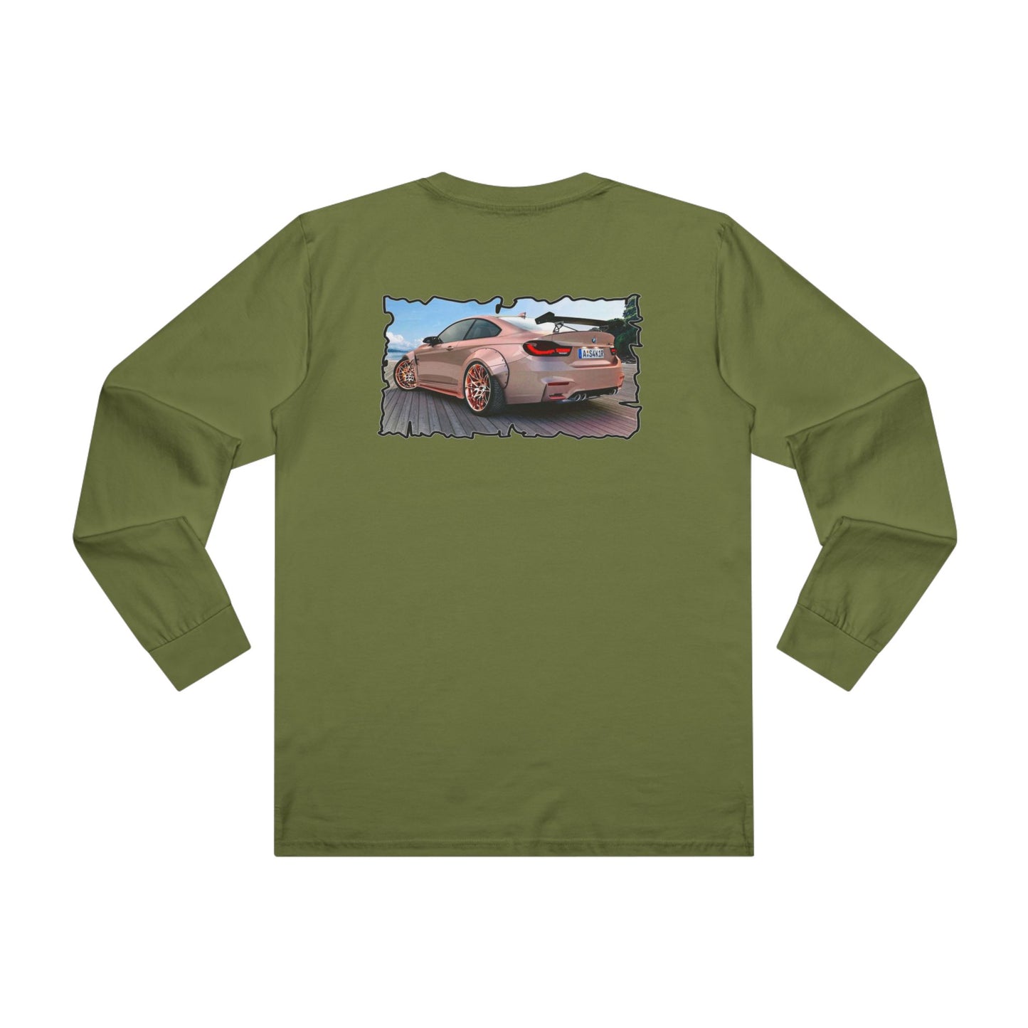 Get Yours Now -- Customized pink BMW M3 (Men's Base Longsleeve Tee - All-Season Wear)