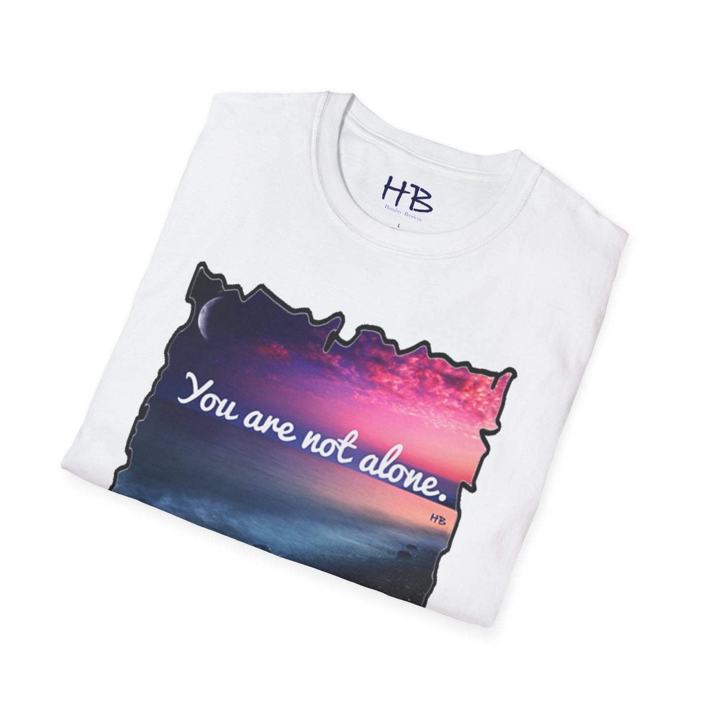 Radiating Hope: A Crescent Moon in the Blushing Sky: You are not alone