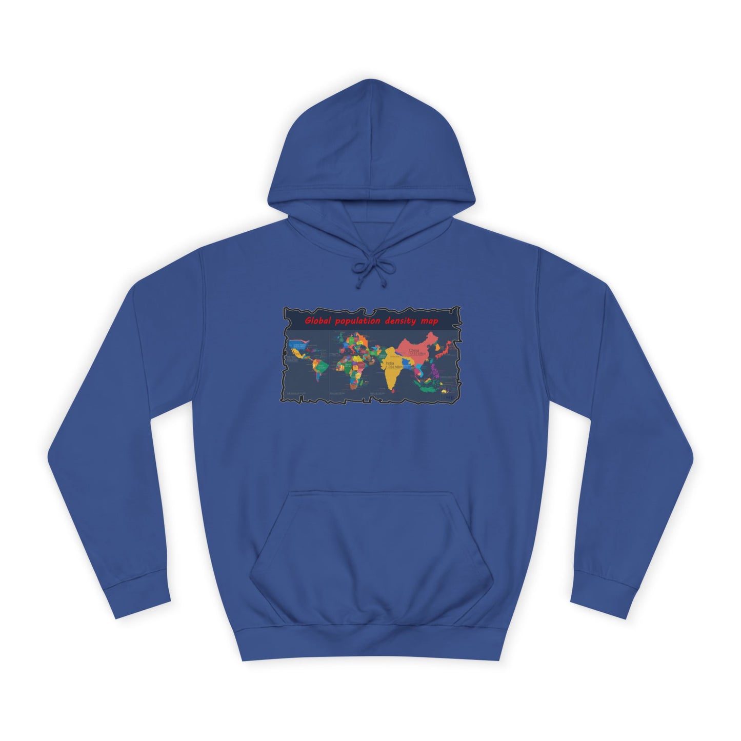 Get Yours Now -- Global density world population (Hoodie - Cozy and Durable)