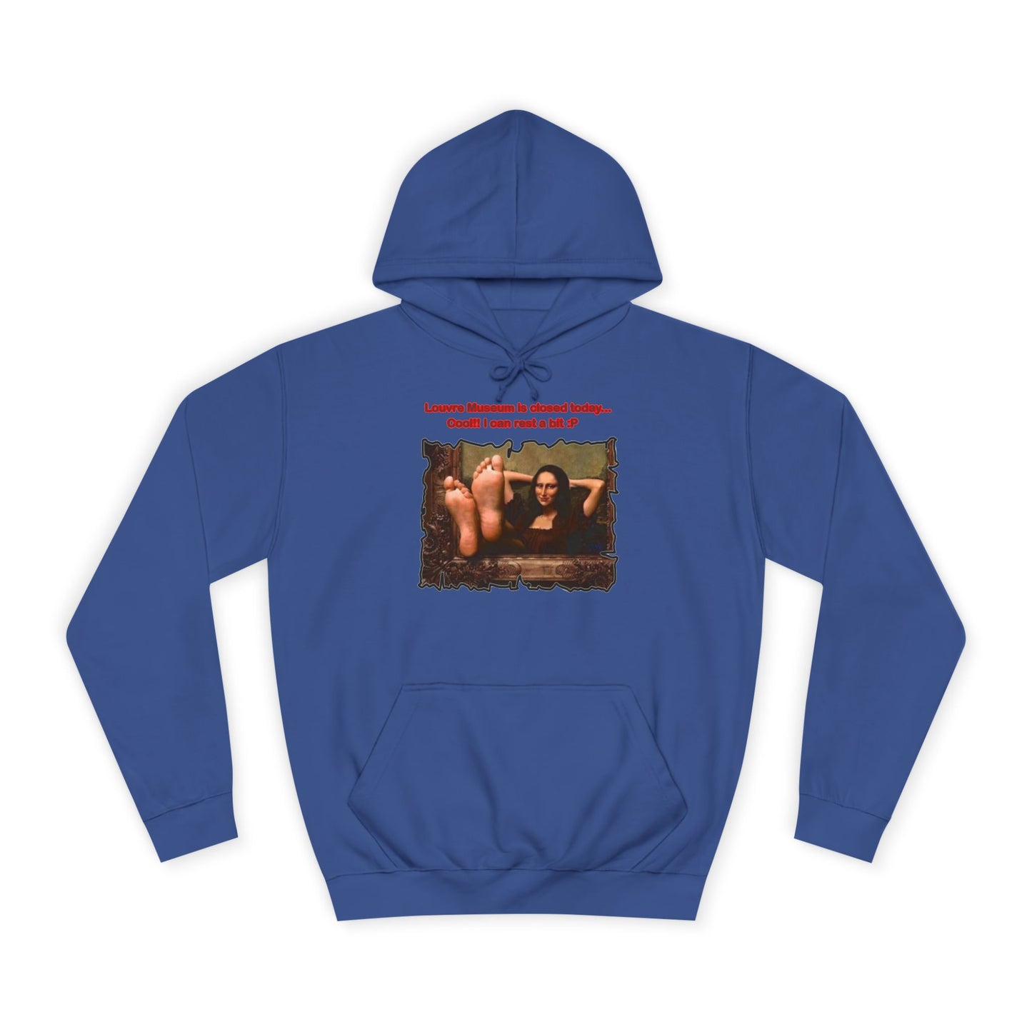 Get Yours Now -- Mischievous Playful Mona Lisa (Hoodie - Cozy and Durable)