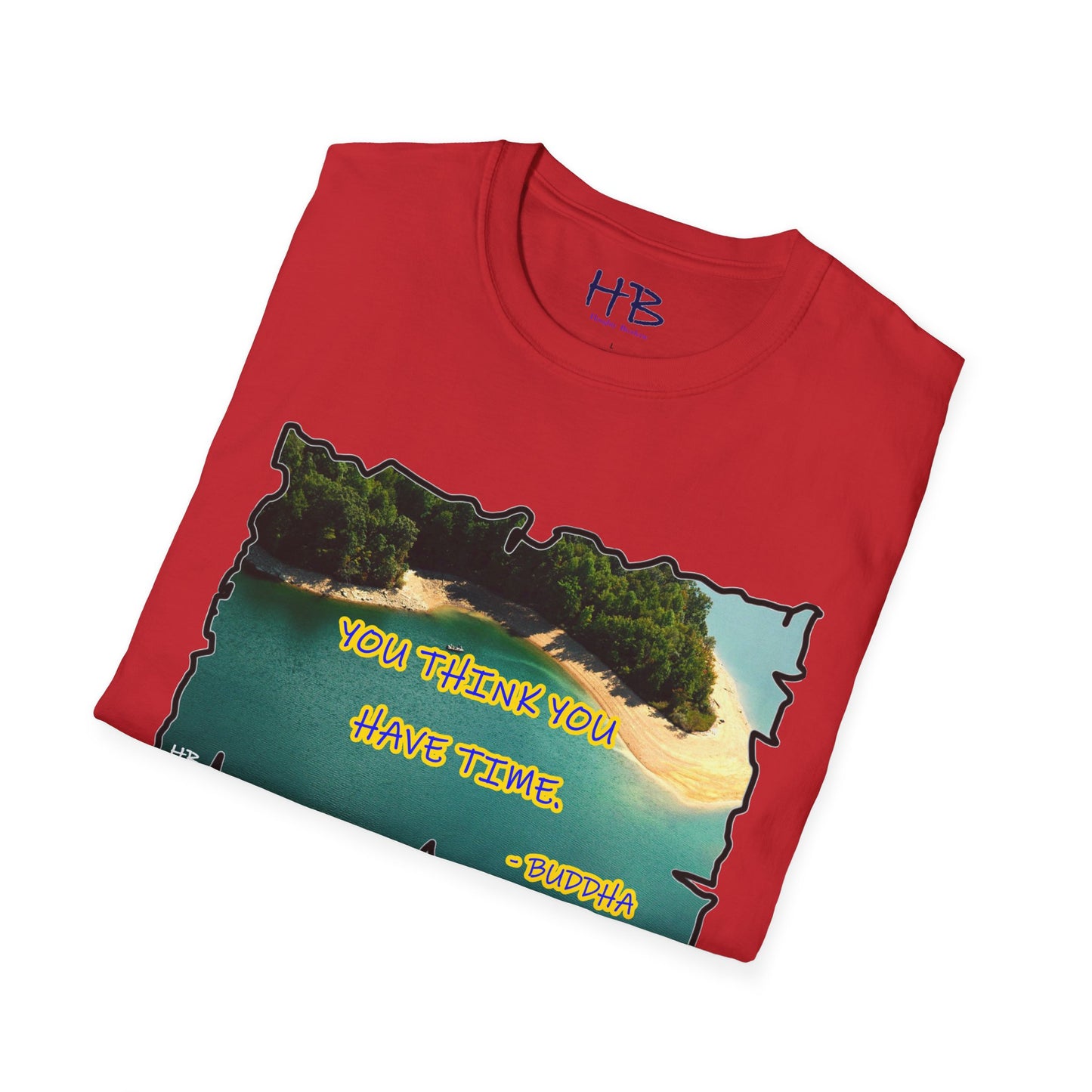 Buddha's Timeless Horizon Harmony; Philosophical Mirage Ethereal Lake Sunset Discourse 7