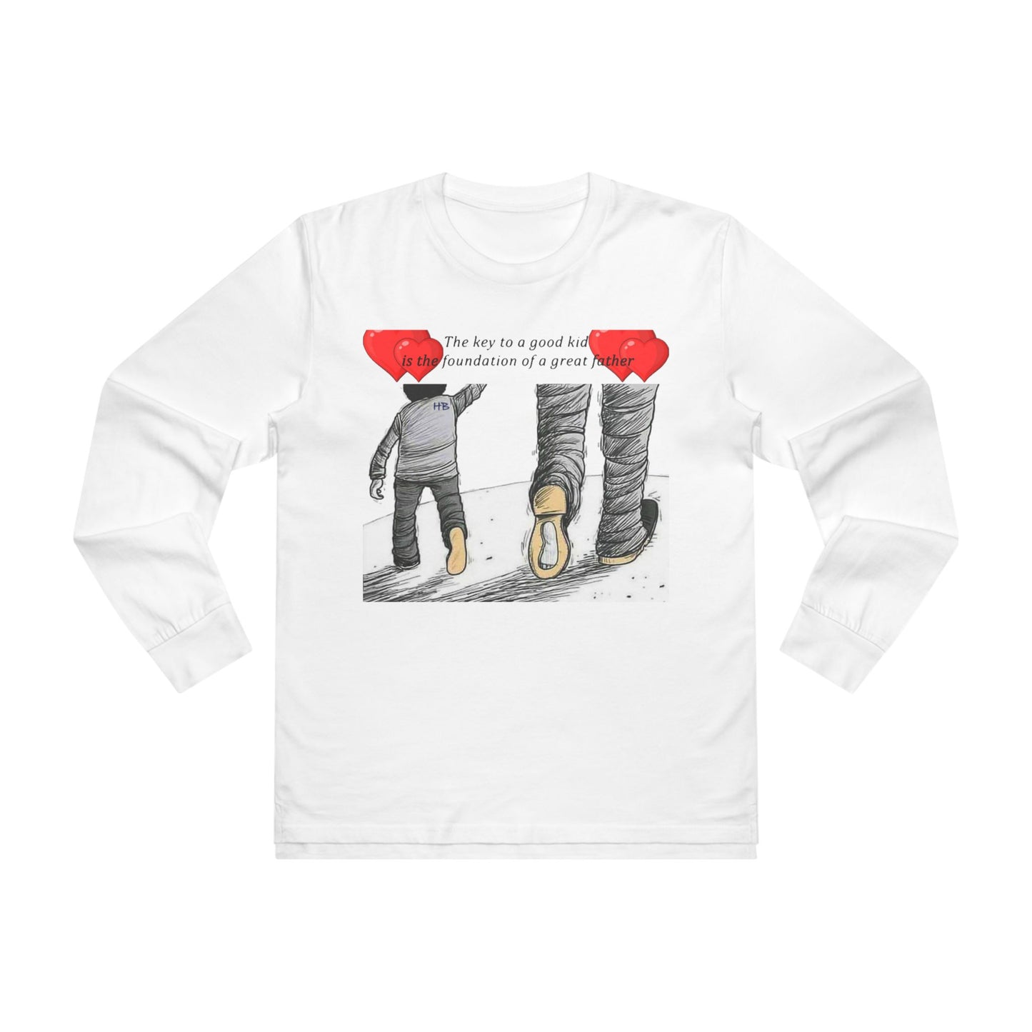 True Fathers, Hand in Hand, Size of Mentorship Love (Men's Base Longsleeve Tee - All-Season Wear)