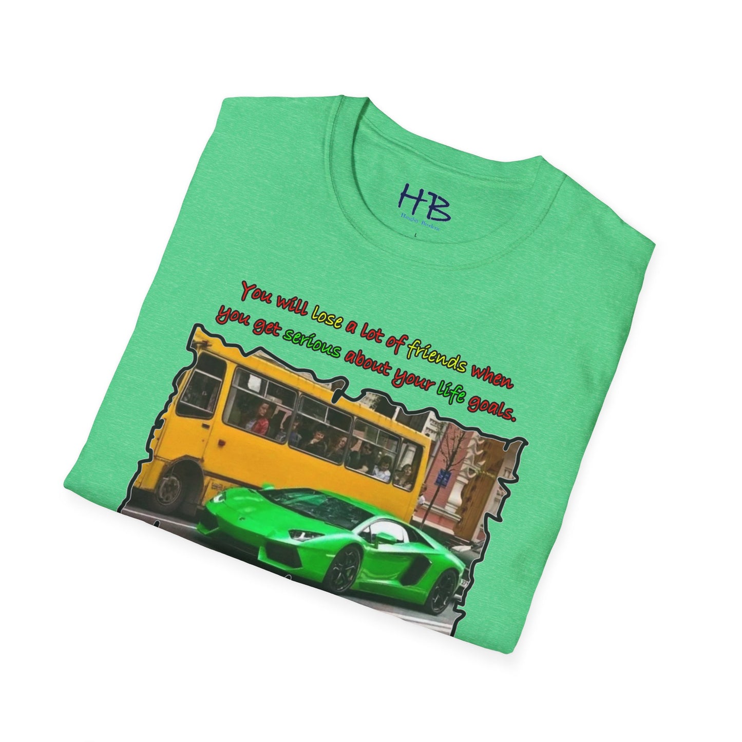 Goals symbolize less friends with a Lamborghini in the garage