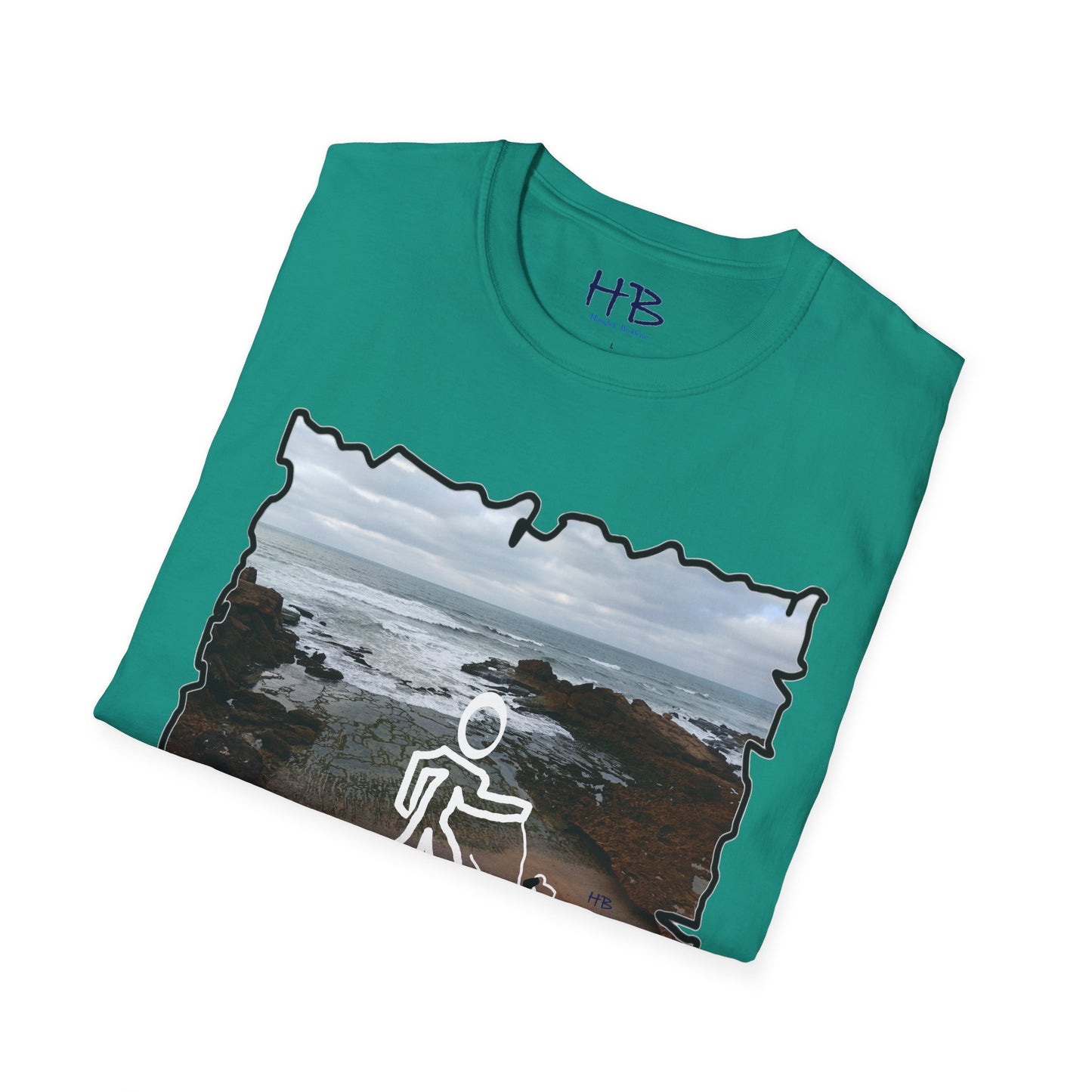 Rocky Shoreline Peaceful Oceanic; Harmony with Nature Garb Furry Friend Companion