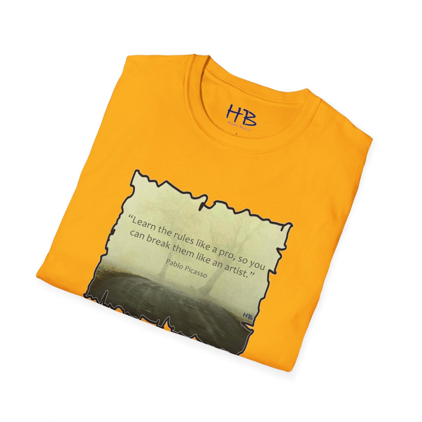 Picasso famous quote learn the rules like a pro