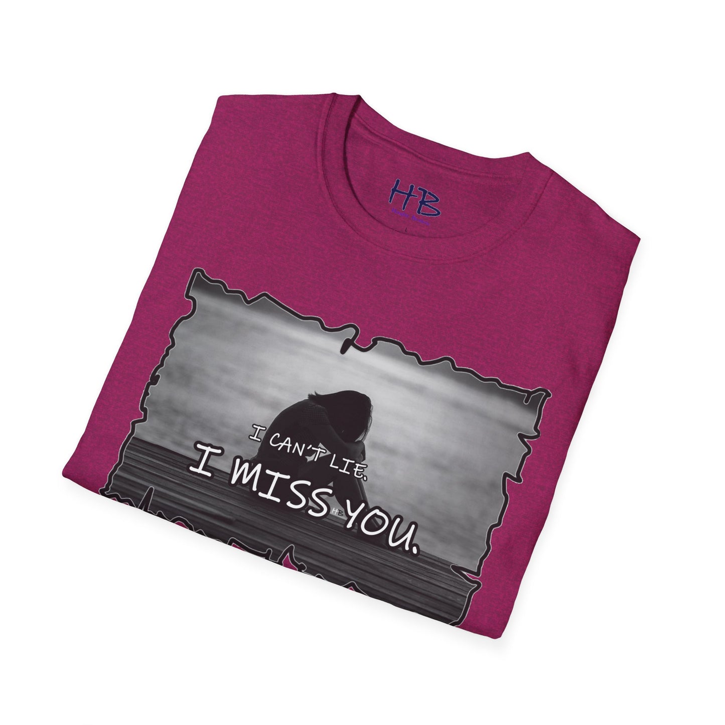 Embrace the Vulnerability Adorned Essence;  A Shirt of Emotional "I Miss You"