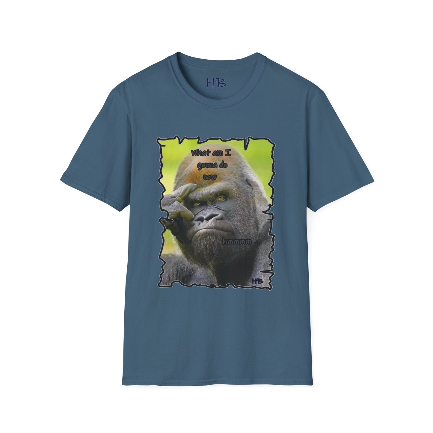 Contemplative Gorilla: Pondering Intriguing  Primate