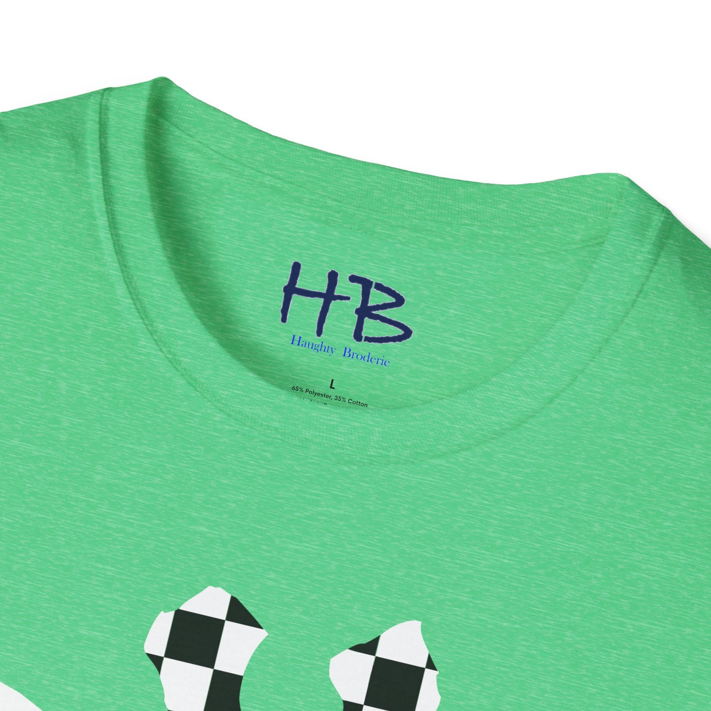 Graceful Heights: The Refined Checkered Giraffe Garment