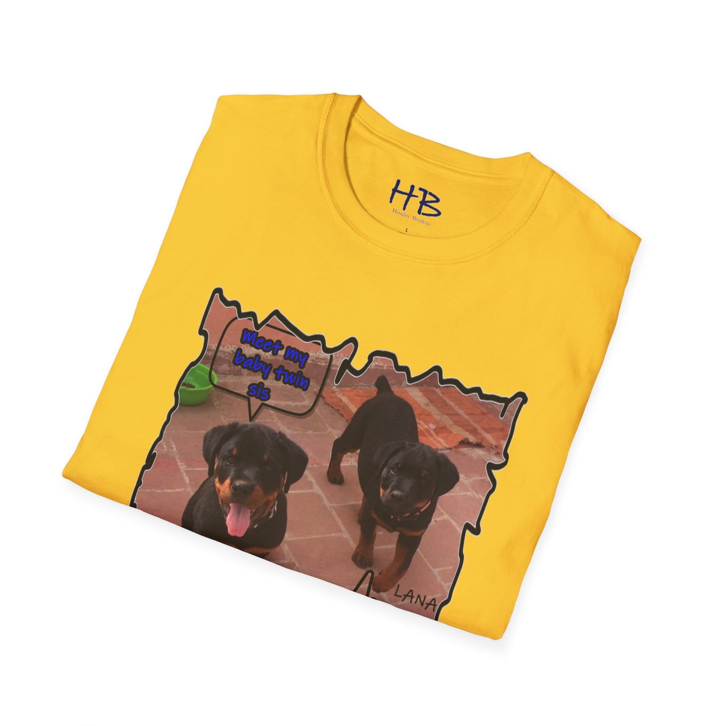 The Noble Duo: A Captivating Image of Precious baby Rothweillers