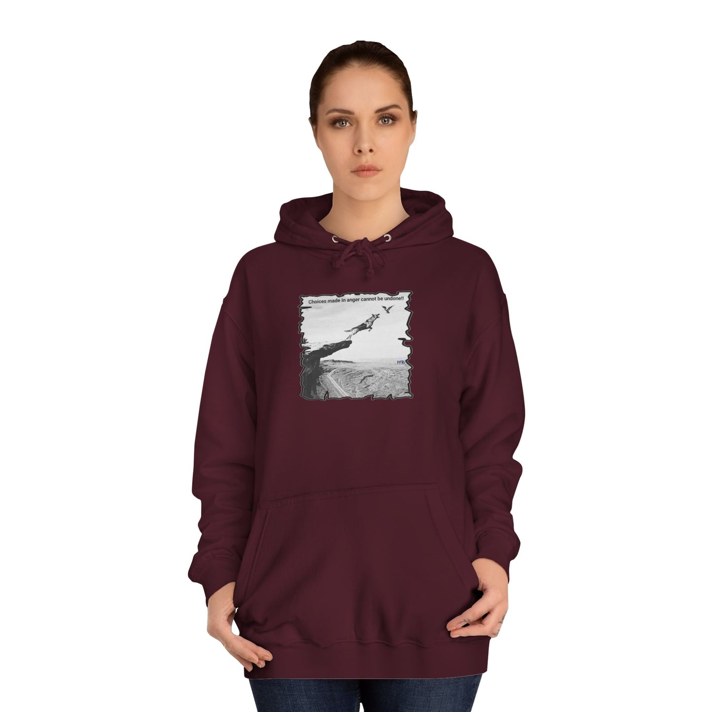 UnWise Woof Cliffhanger Choice Anger's Edge (Hoodie - Cozy and Durable)