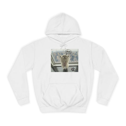 Bichon Maltese paws in the air in trouble with K9 dog patrol (Hoodie - Cozy and Durable)