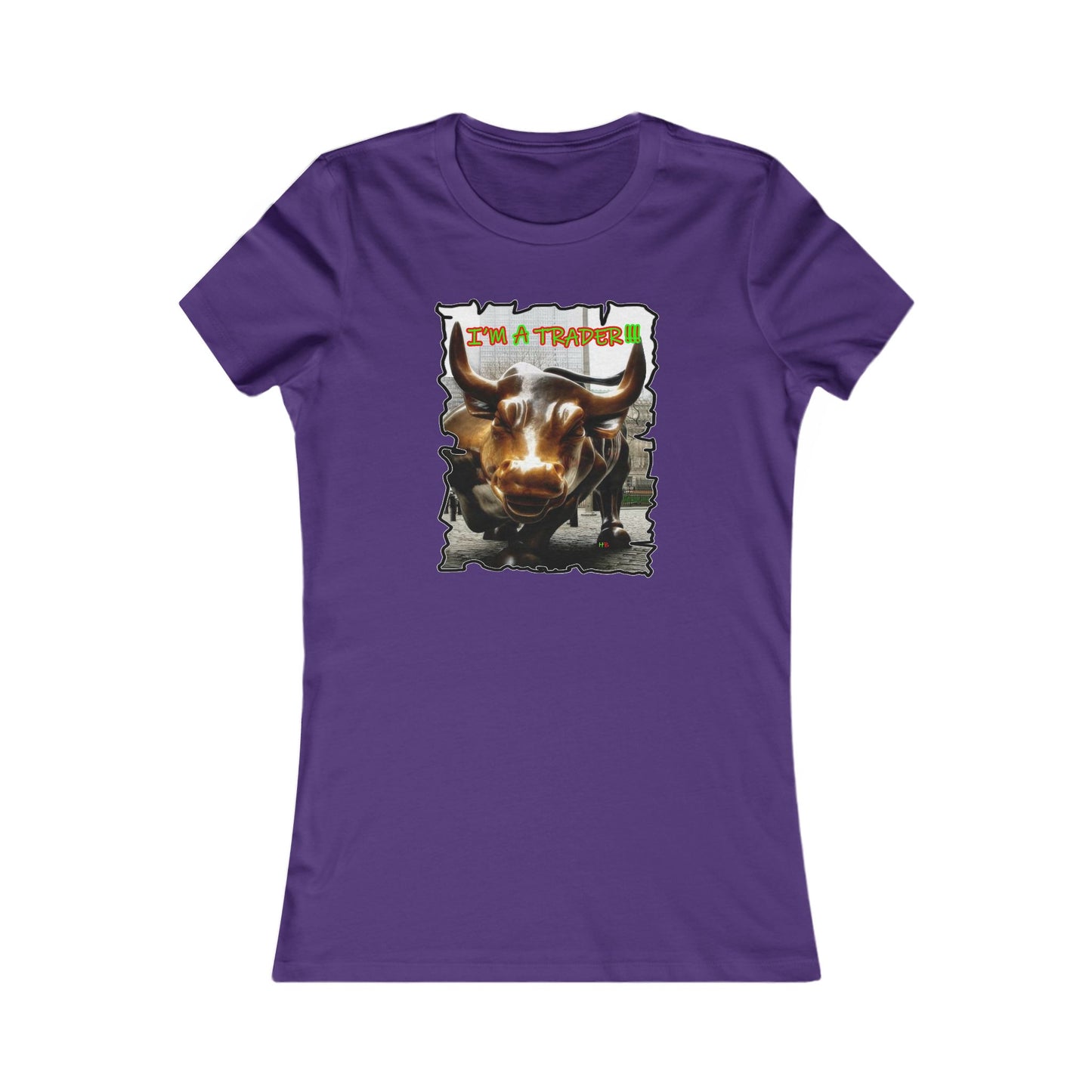 NYSE Wall-Street Bull "I'm a successful trader" (Women - Premium Cotton Tee)