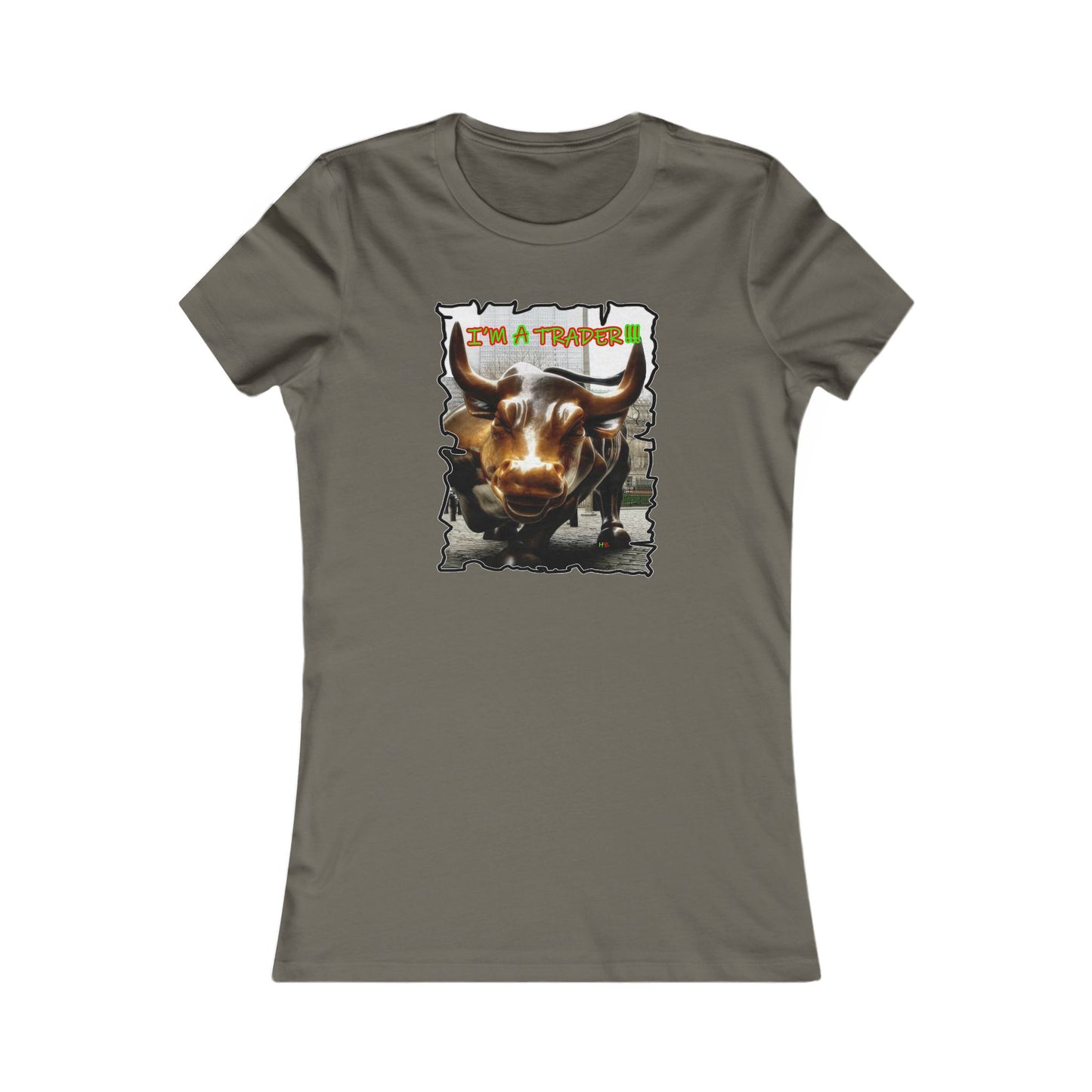 NYSE Wall-Street Bull "I'm a successful trader" (Women - Premium Cotton Tee)