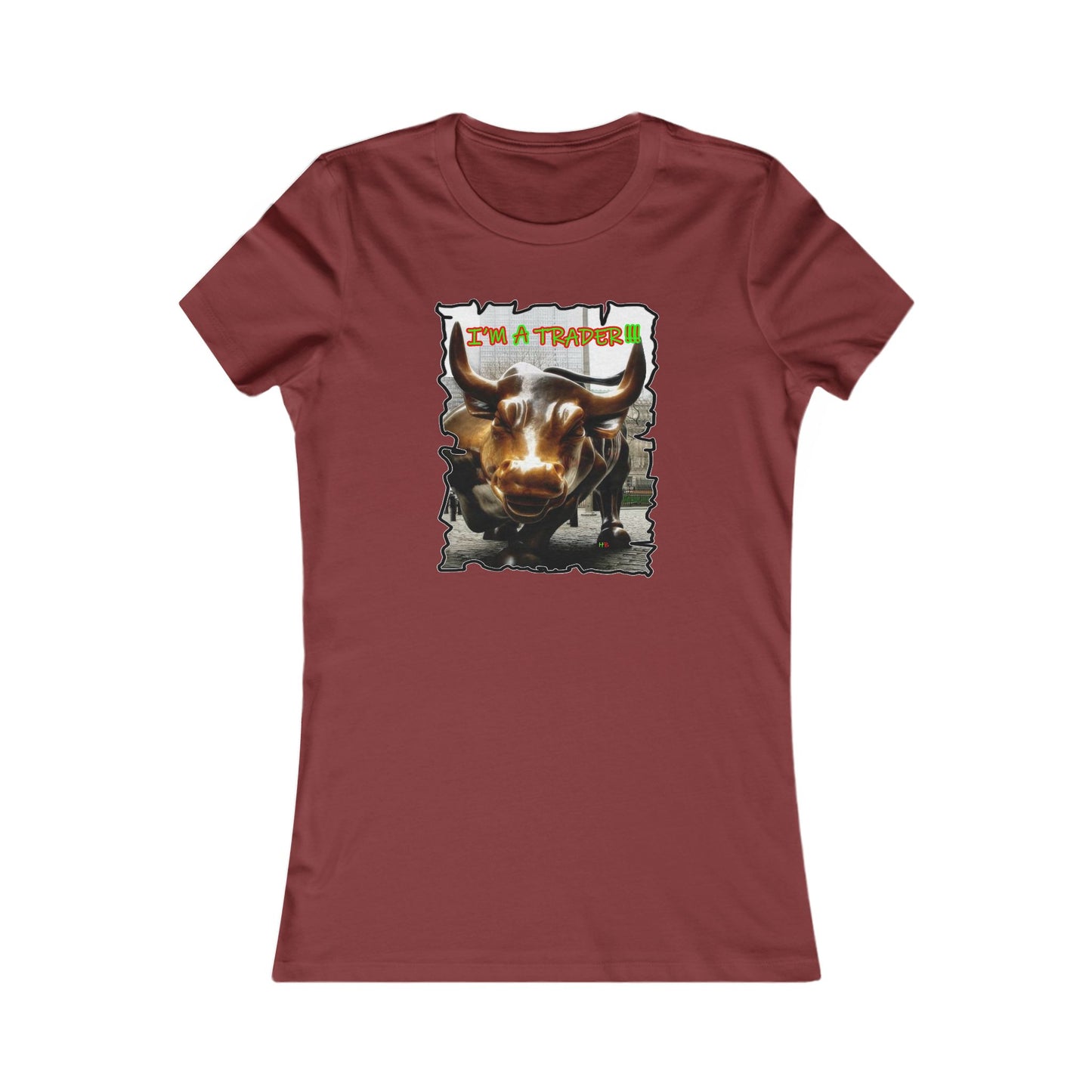 NYSE Wall-Street Bull "I'm a successful trader" (Women - Premium Cotton Tee)