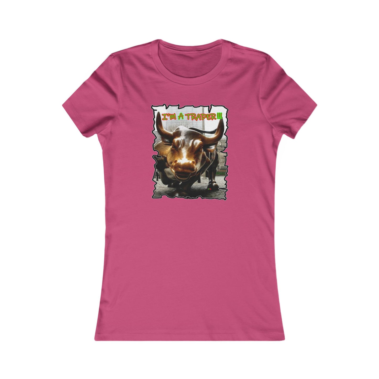 NYSE Wall-Street Bull "I'm a successful trader" (Women - Premium Cotton Tee)