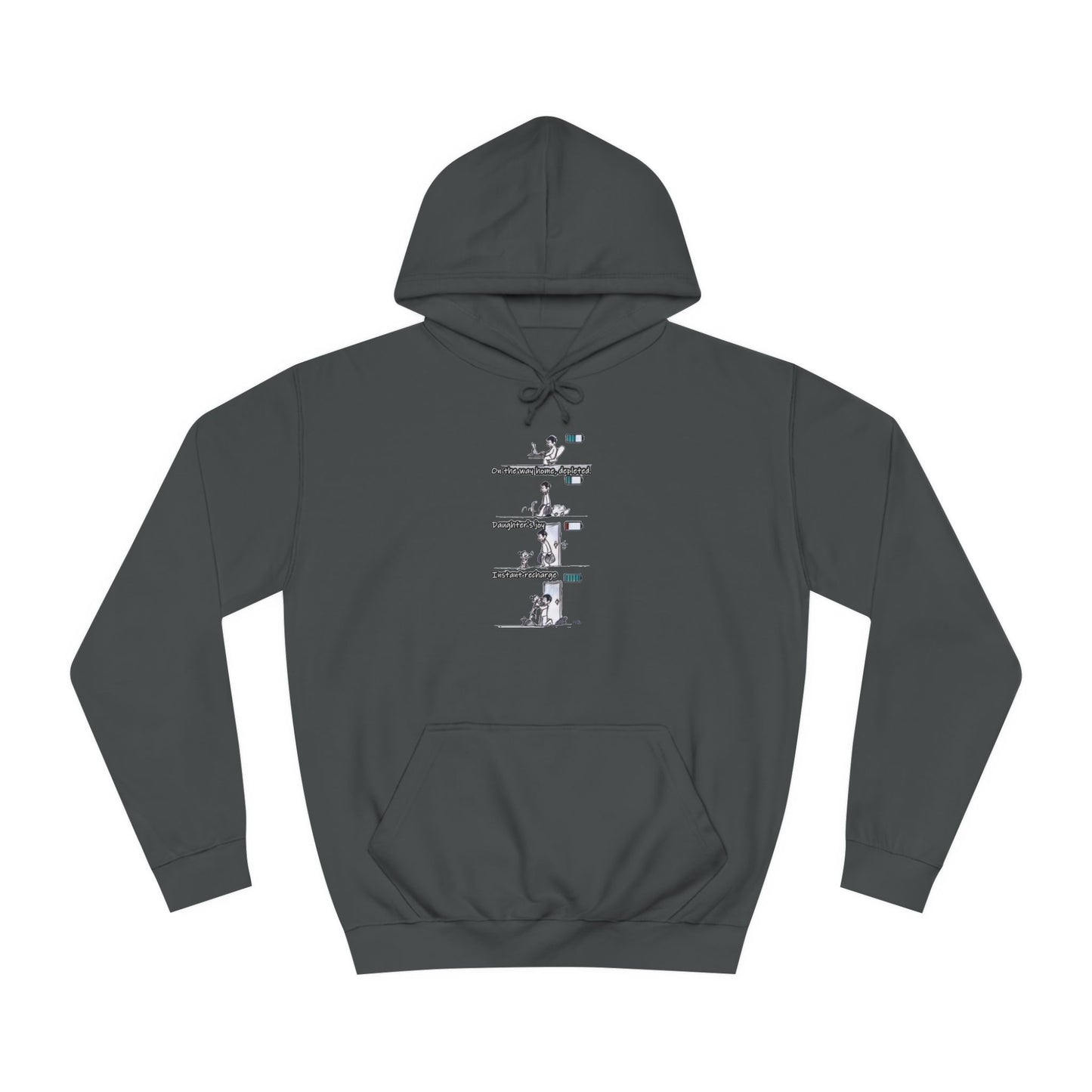 Get Yours Now -- Life's Canvas Daily Energies Unleashed; Day in, Day Out From Office to Home using Threads of Resilience (Hoodie - Cozy and Durable)