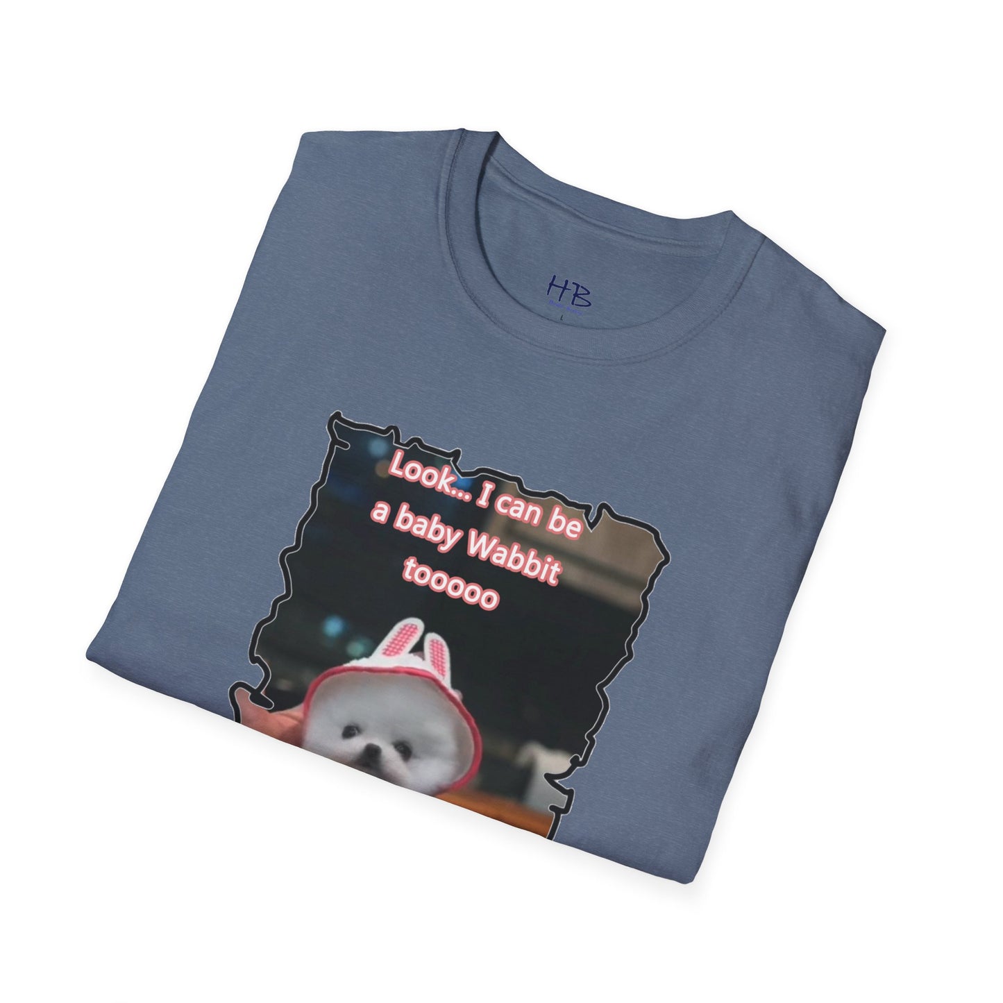 Bichon Maltese puppy dressed in a cute rabbit costume