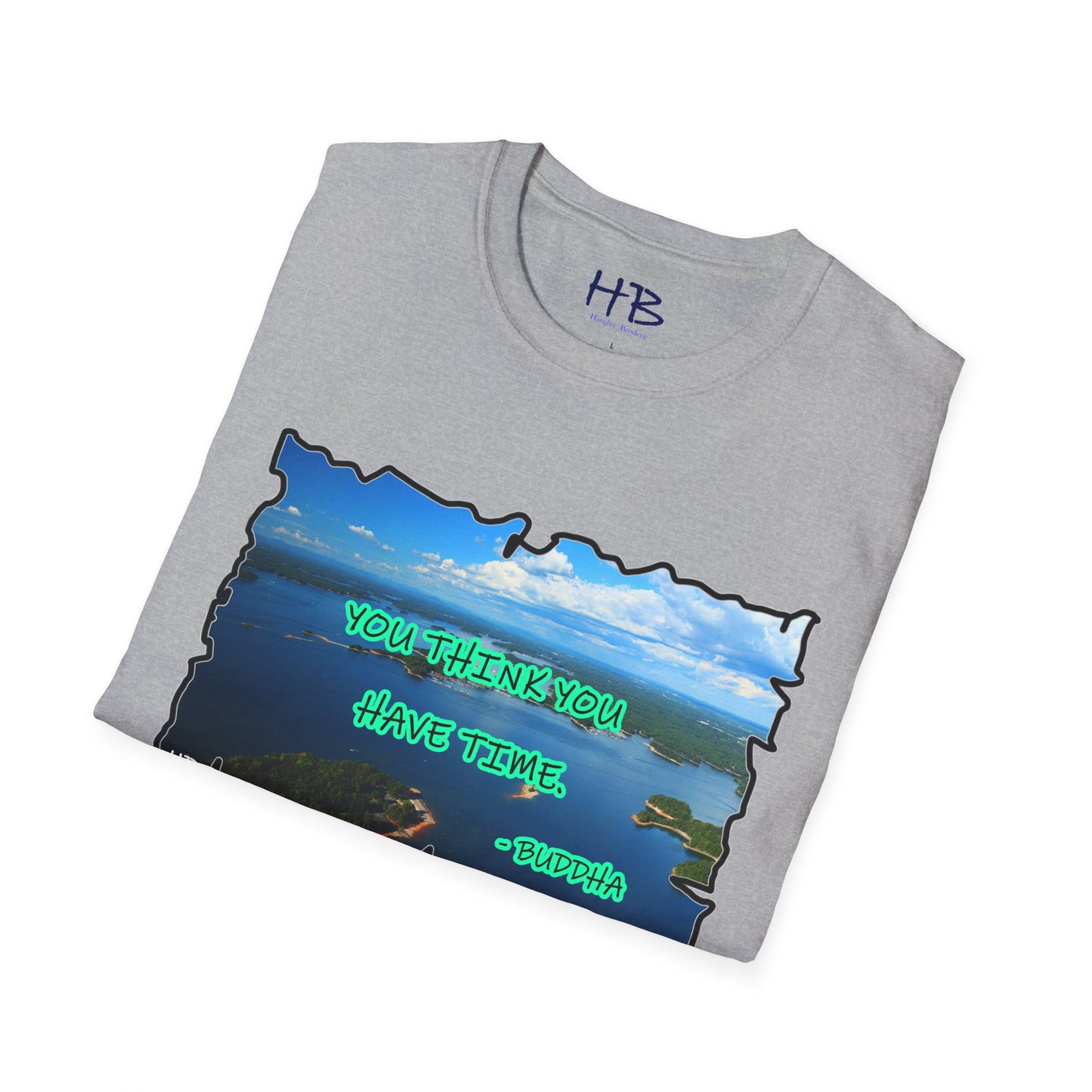 Buddha's Timeless Horizon Harmony; Philosophical Mirage Ethereal Lake Sunset Discourse 6