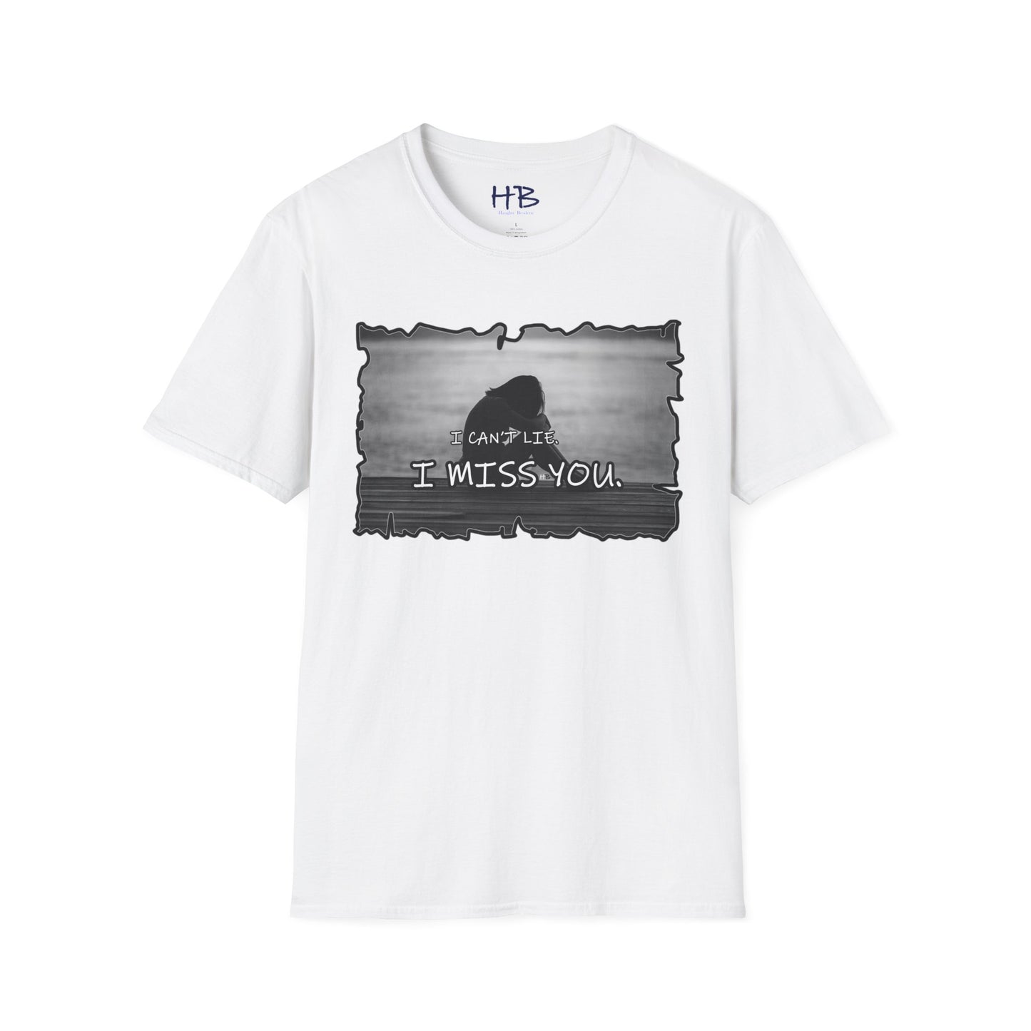 Embrace the Vulnerability Adorned Essence;  A Shirt of Emotional "I Miss You"