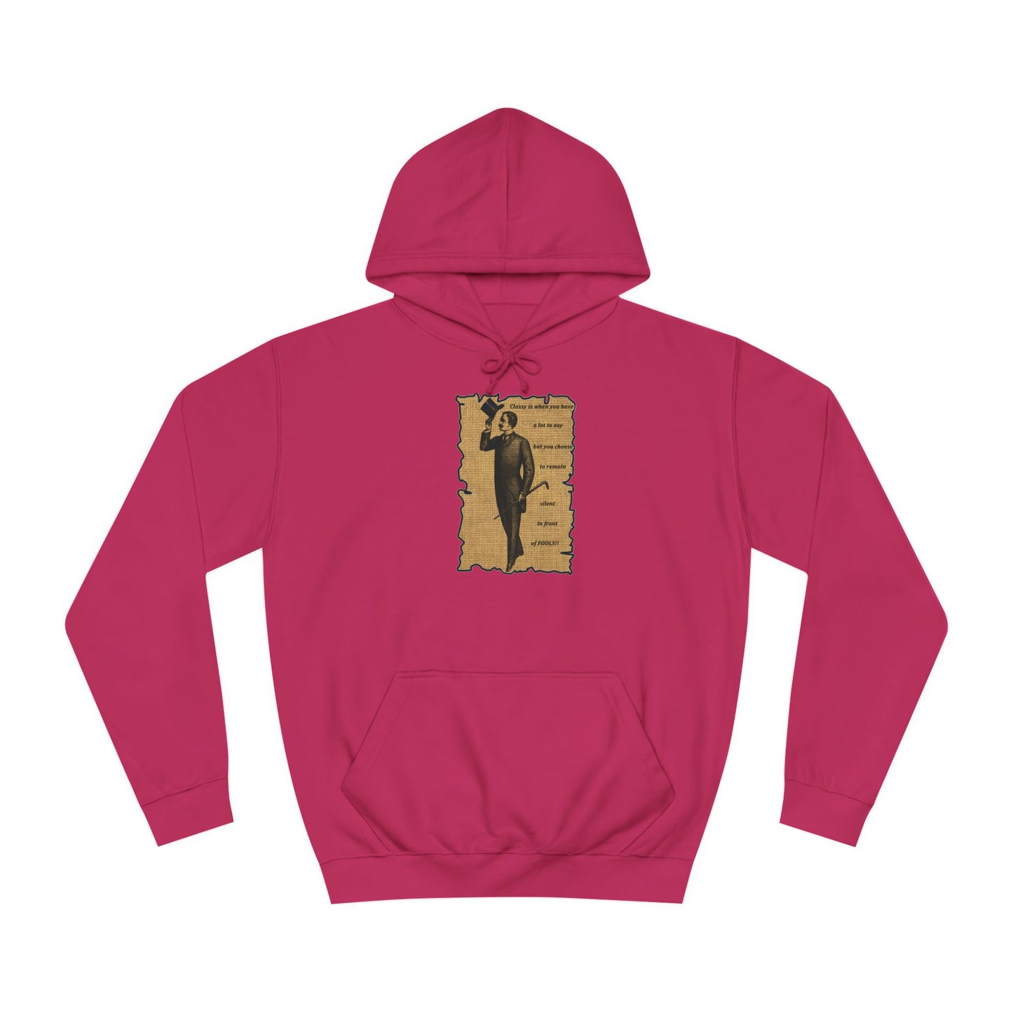 Sophisticated Vintage Silence (Hoodie - Cozy and Durable)