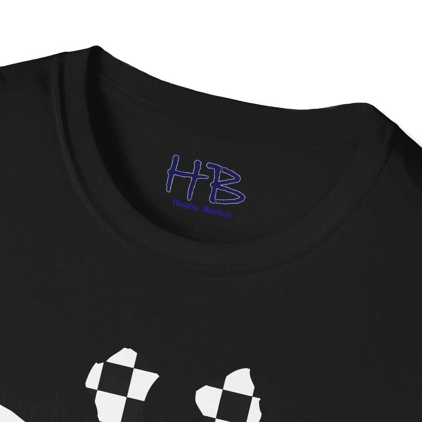 Graceful Heights: The Refined Checkered Giraffe Garment