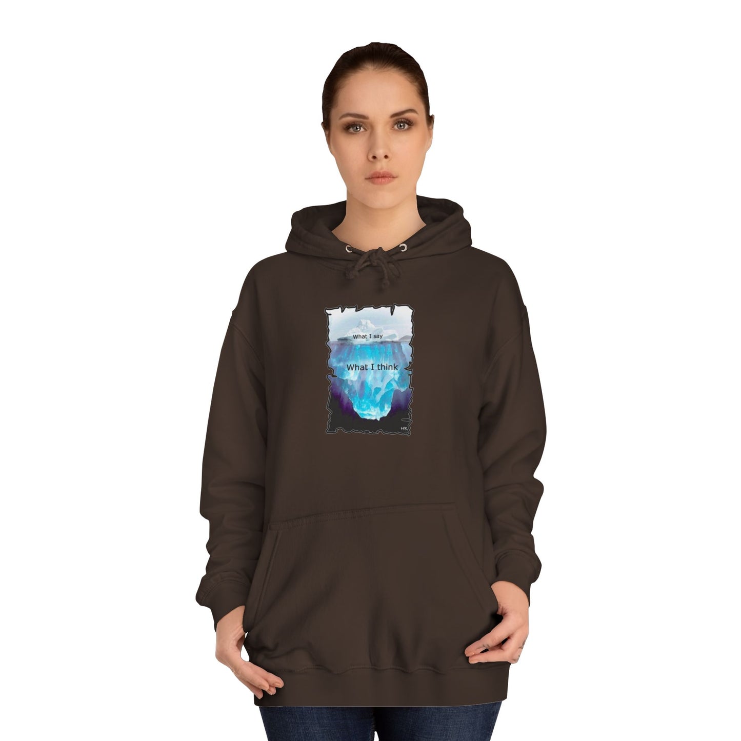 Below the Surface Veiled Verbalization (Hoodie - Cozy and Durable)
