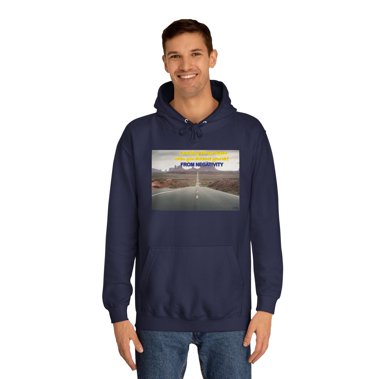 Amazing Things Happen when Distancing from Negativity (Hoodie - Cozy and Durable)